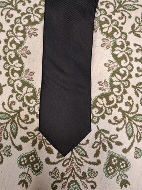 Classic Solid Black Men's Tie